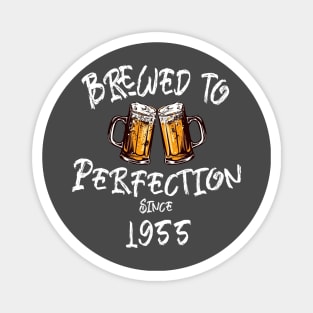 Brewed to Perfection, Personalized Birth Year T-shirt, Birthday Custom Shirt, Birthday Gift, Tee Magnet